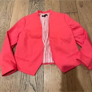 Ann Taylor Pink Cropped Blazer